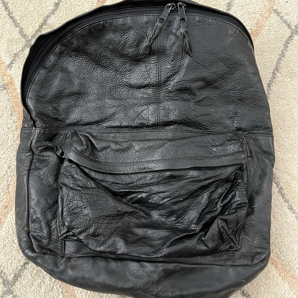 Black Wilsons Leather Backpack - image 1